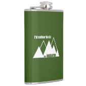 Ik zou liever in de Wasatch Mountains zijn Heupfles (Rechts)