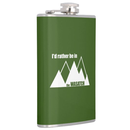 Ik zou liever in de Wasatch Mountains zijn Heupfles (Rechts)