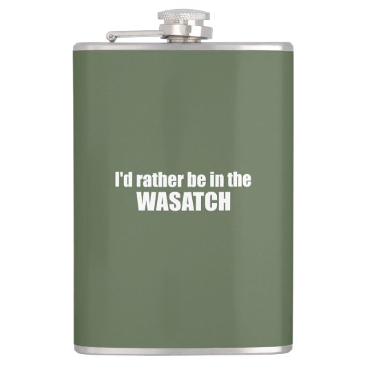 Ik zou liever in de waterkast zijn heupfles (Voorkant)