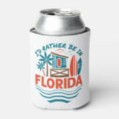 Ik zou liever in Florida zijn Blikjeskoeler (Blikje Voorkant)