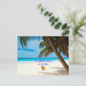 Ik zou liever in Florida zijn Briefkaart (Staand voorkant)