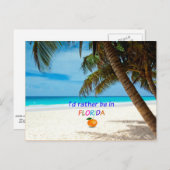Ik zou liever in Florida zijn Briefkaart (Voorkant / Achterkant)