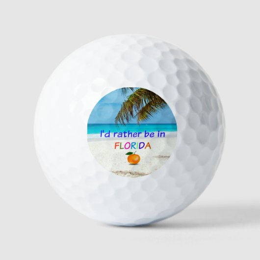 Ik zou liever in Florida zijn, Golfballen (Voorkant)