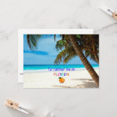 Ik zou liever in Florida zijn Kaart (Voorkant / Achterkant in situ)