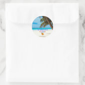 Ik zou liever in Florida zijn Ronde Sticker (Tas)