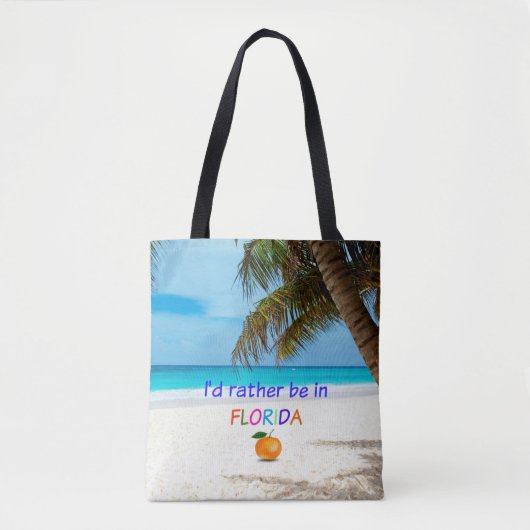 Ik zou liever in Florida zijn, Tote Bag (Voorkant)