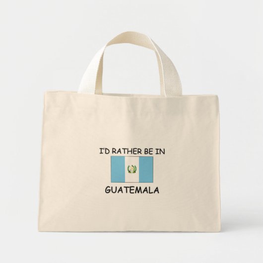 Ik zou liever in Guatemala zijn Mini Tote Bag (Voorkant)