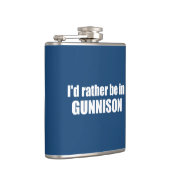 Ik zou liever in Gunnison Colorado zijn Heupfles (Rechts)