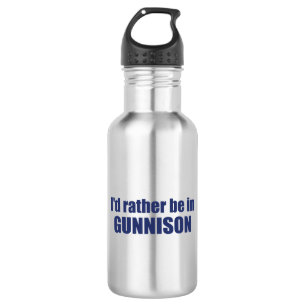 Ik zou liever in Gunnison Colorado zijn Waterfles