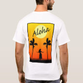 Ik zou liever in Hawaï T-shirt zijn (Achterkant)