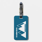 Ik zou liever in Hendersonville NC Mountain zijn Bagagelabel (Achterkant verticaal)