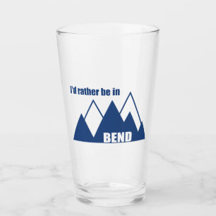 Ik zou liever in het Bend Oregon-gebergte zijn Glas