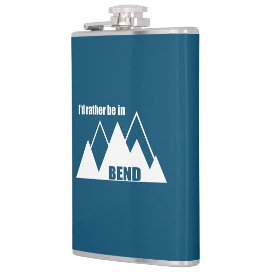 Ik zou liever in het Bend Oregon-gebergte zijn Heupfles (Links)