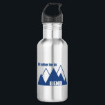 Ik zou liever in het Bend Oregon-gebergte zijn Waterfles<br><div class="desc">Of je nu op zoek bent naar rivieractiviteiten,  wandelen en fietsen op eindeloze kilometers spoor,  of naar een baanbrekend stadsspoor,  Bend Oregon heeft alles. Dit woodzinnige ontwerp viert Bend.</div>