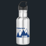 Ik zou liever in het Bend Oregon-gebergte zijn Waterfles<br><div class="desc">Of je nu op zoek bent naar rivieractiviteiten,  wandelen en fietsen op eindeloze kilometers spoor,  of naar een baanbrekend stadsspoor,  Bend Oregon heeft alles. Dit woodzinnige ontwerp viert Bend.</div>