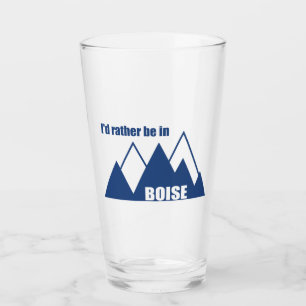 Ik zou liever in het Boise Idaho-gebergte zijn Glas