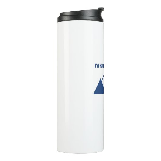 Ik zou liever in het Boise Idaho-gebergte zijn Thermosbeker (Gedraaid links)