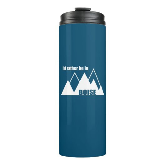Ik zou liever in het Boise Idaho-gebergte zijn Thermosbeker (Voorkant)