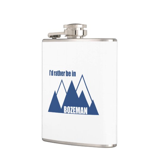 Ik zou liever in het Bozeman Montana-gebergte zijn Heupfles (Links)