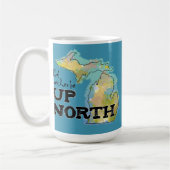 Ik zou liever in het noorden van Michigan zijn Koffiemok (Links)