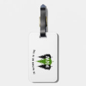 Ik zou liever in het noordwesten van de Stille Oce Bagagelabel (Achterkant verticaal)