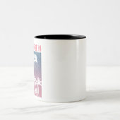 Ik zou liever in Ibiza zijn Tweekleurige Koffiemok (Center)