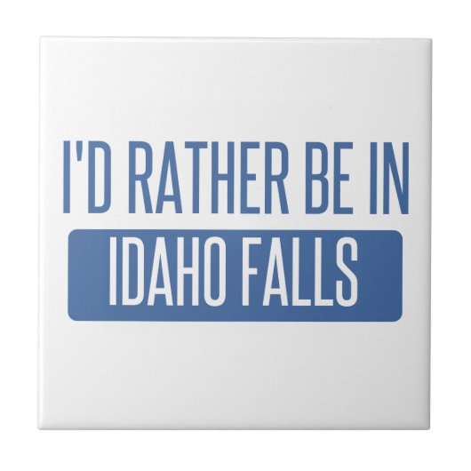 Ik zou liever in Idaho Herfsten zijn Tegeltje (Voorkant)