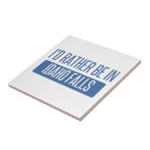 Ik zou liever in Idaho Herfsten zijn Tegeltje (Zijkant)