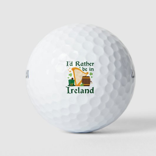 Ik zou liever in Ierland zijn Golfballen