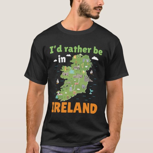 Ik zou liever in Ierland zijn T-shirt (Voorkant)