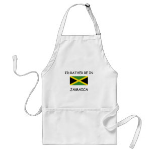 Ik zou liever in Jamaica zijn Standaard Schort