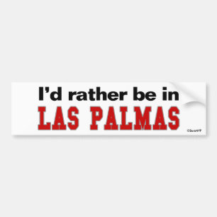 Ik zou liever in Las Palmas zijn Bumpersticker
