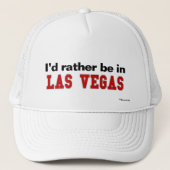 Ik zou liever in Las Vegas zijn Trucker Pet (Voorkant)