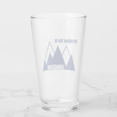 Ik zou liever in Livingston Montana Mountain zijn Glas (Achterkant)
