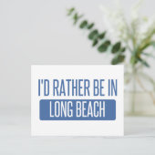 Ik zou liever in Long Beach NY zijn Briefkaart (Staand voorkant)