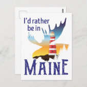 Ik zou liever in Maine zijn Briefkaart (Voorkant / Achterkant)