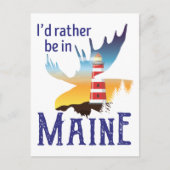 Ik zou liever in Maine zijn Briefkaart (Voorkant)