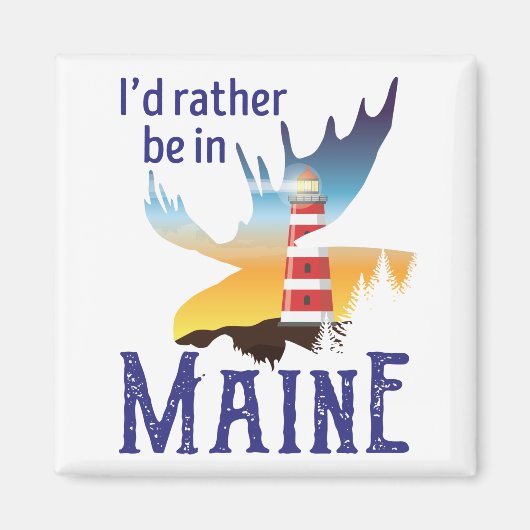 Ik zou liever in Maine zijn Magneet (Voorkant)