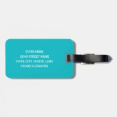 Ik zou liever in Miami's grappige palmboomreis zij Bagagelabel (Achterkant horizontaal)