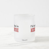 Ik zou liever in Middlesbrough zijn Matglas Koffiemok (Center)