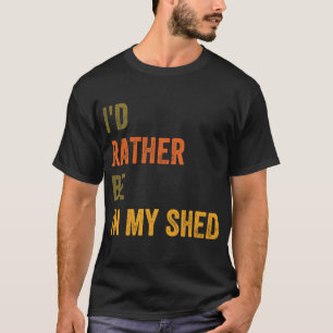 Ik zou liever in mijn bed zijn t-shirt