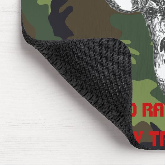 Ik zou liever in mijn boomstam zijn muismat (Hoek)