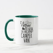 Ik zou liever in mijn Camper Van Coffee Mok zijn (Links)