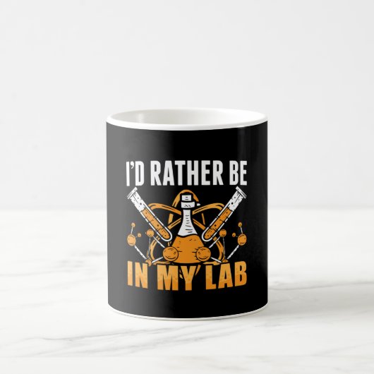 Ik zou liever in mijn lab-technicus zitten. koffiemok (Center)