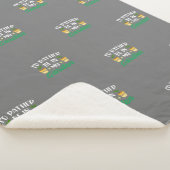 Ik zou liever in mijn tuin zitten sherpa deken (3/4)