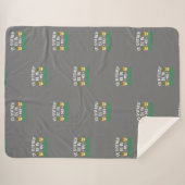 Ik zou liever in mijn tuin zitten sherpa deken (Voorkant (horizontaal))