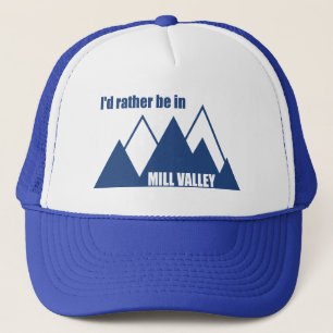 Ik zou liever in Mill Valley California Mountain z Trucker Pet