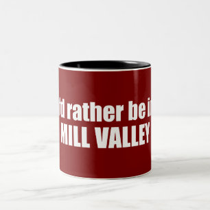 Ik zou liever in Mill Valley California zijn Tweekleurige Koffiemok