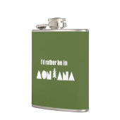 Ik zou liever in Montana zijn Heupfles (Links)