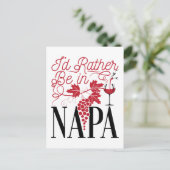 Ik zou liever in Napa zijn Briefkaart (Staand voorkant)